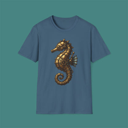 Steampunk Mechanical Seahorse Unisex T-Shirt