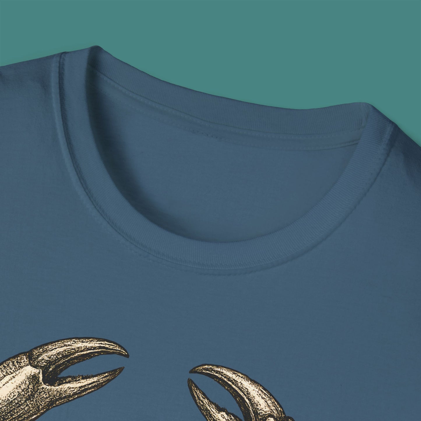 Vintage Etching Crab Unisex T-Shirt