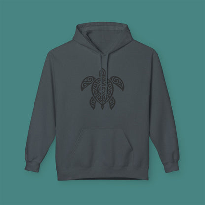 Tribal Tattoo Turtle Fleece Unisex Hoodie