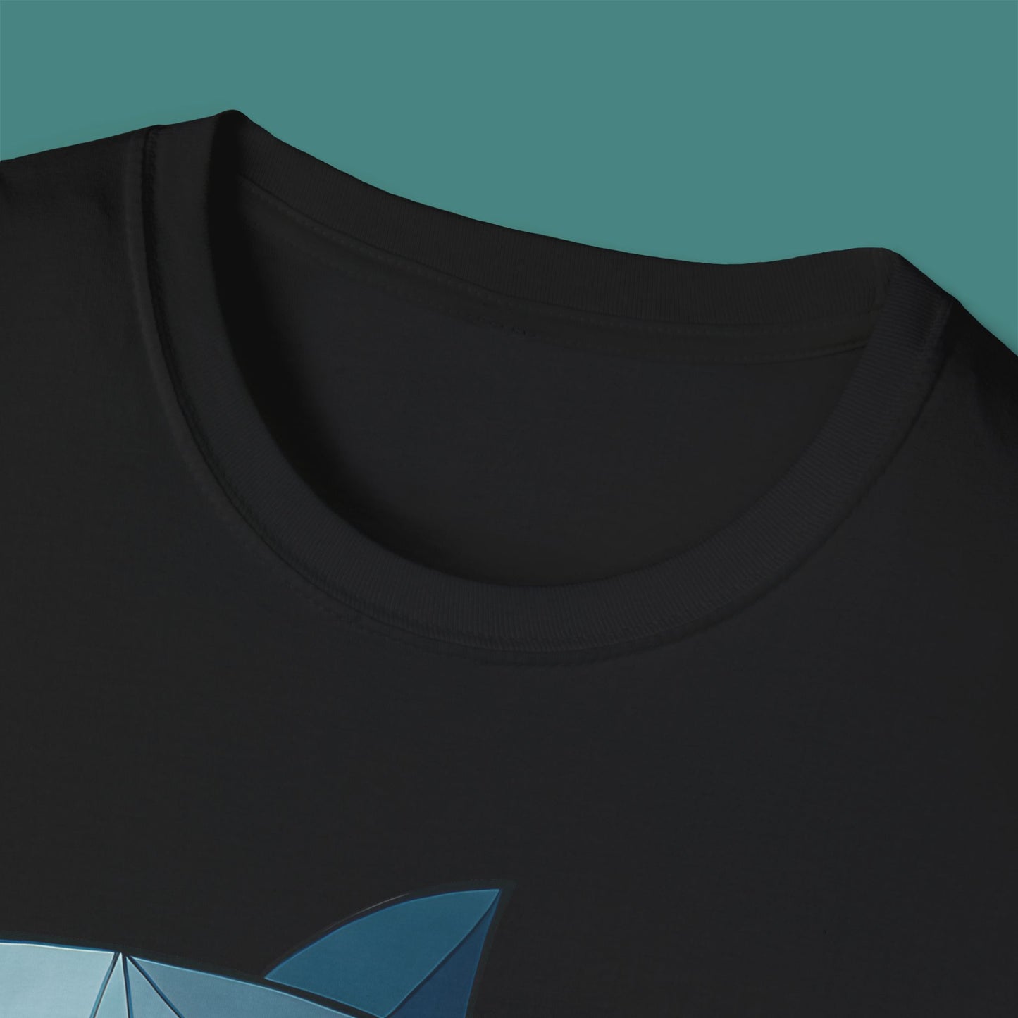 Geometric Polygon Shark Unisex T-Shirt