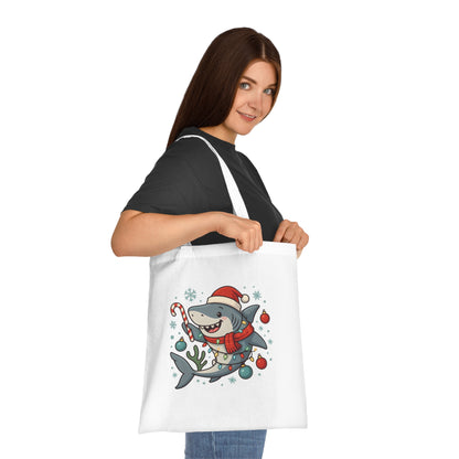 Christmas Shark Tote Bag