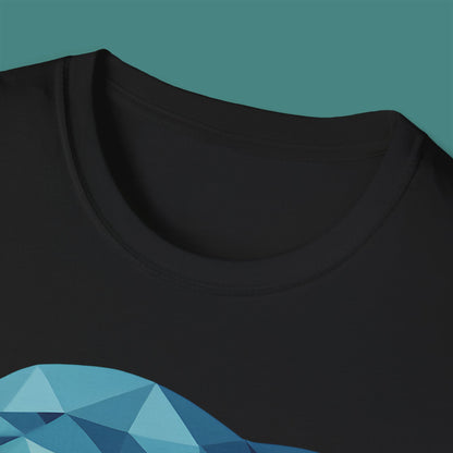 Geometric Polygon Dolphin Unisex T-Shirt