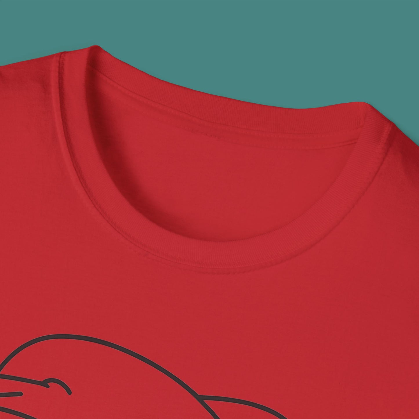 Minimalist Line Art Dolphin Unisex T-Shirt