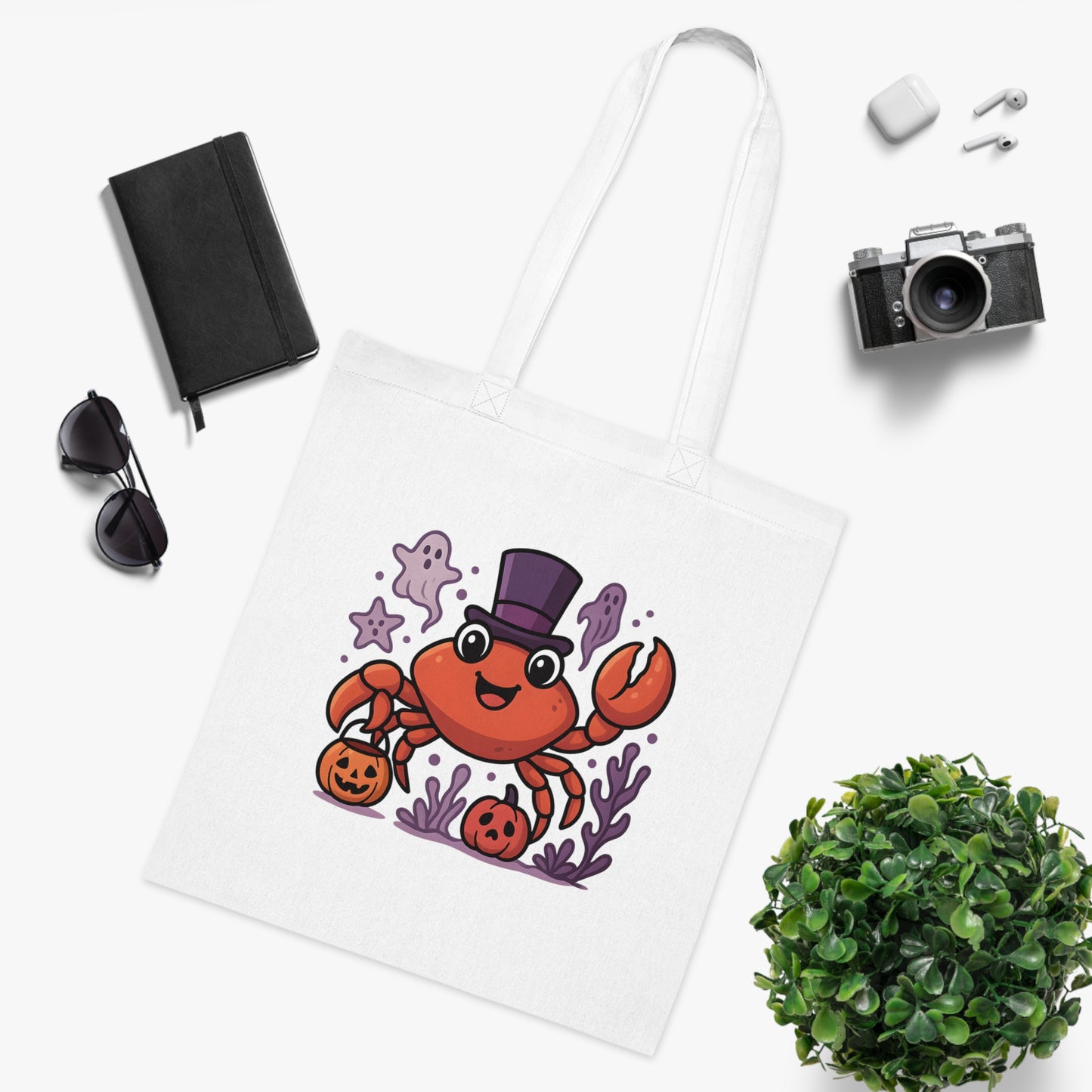 Halloween Crab Tote Bag