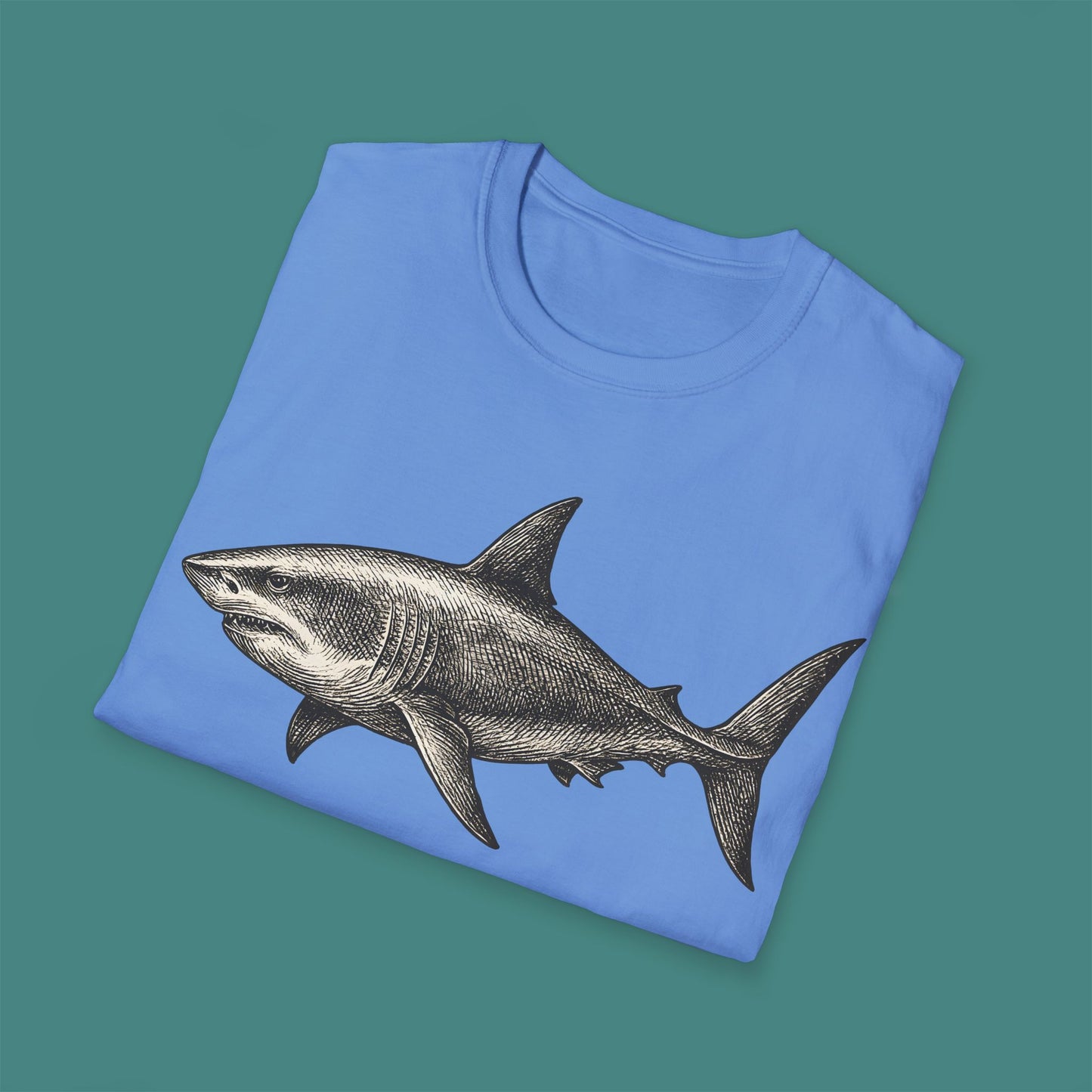Vintage Etching Shark Unisex T-Shirt