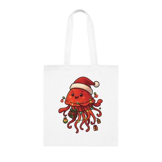 Christmas Jellyfish Tote Bag