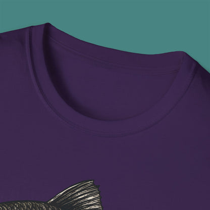 Vintage Etching Fish Unisex T-Shirt