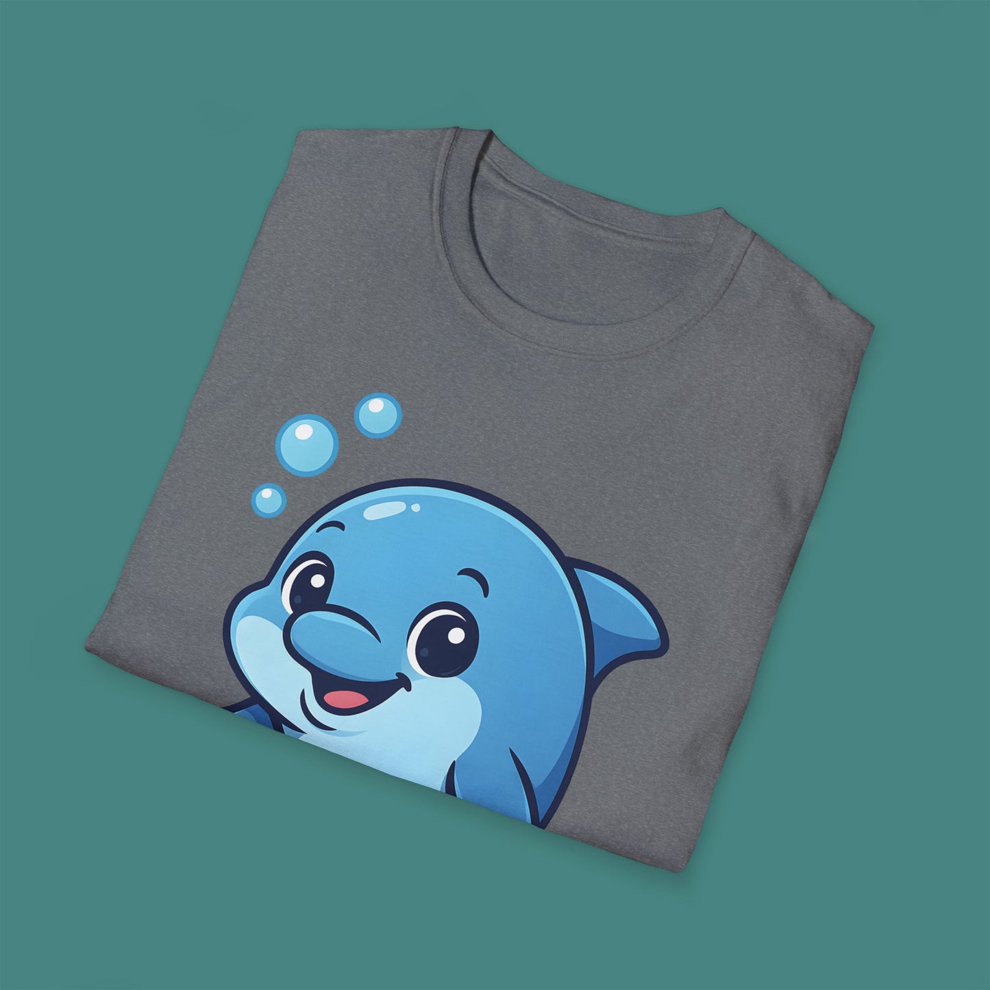 Cartoon Cute Dolphin Unisex T-Shirt