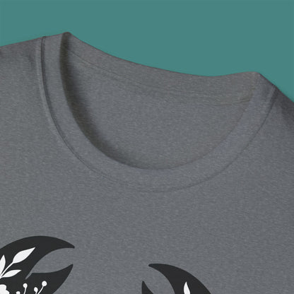 Floral Crab Silhouette Unisex T-Shirt