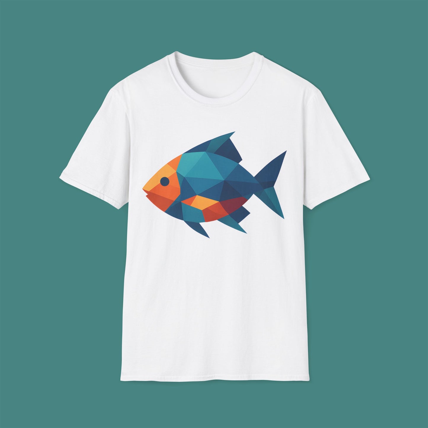 Geometric Polygon Fish Unisex T-Shirt