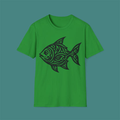 Tribal Tattoo Fish Unisex T-Shirt