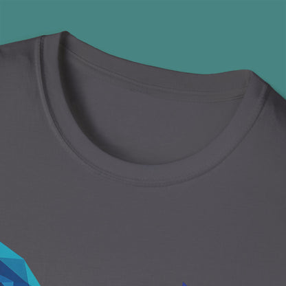 Geometric Polygon Whale Unisex T-Shirt