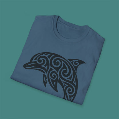 Tribal Tattoo Dolphin Unisex T-Shirt