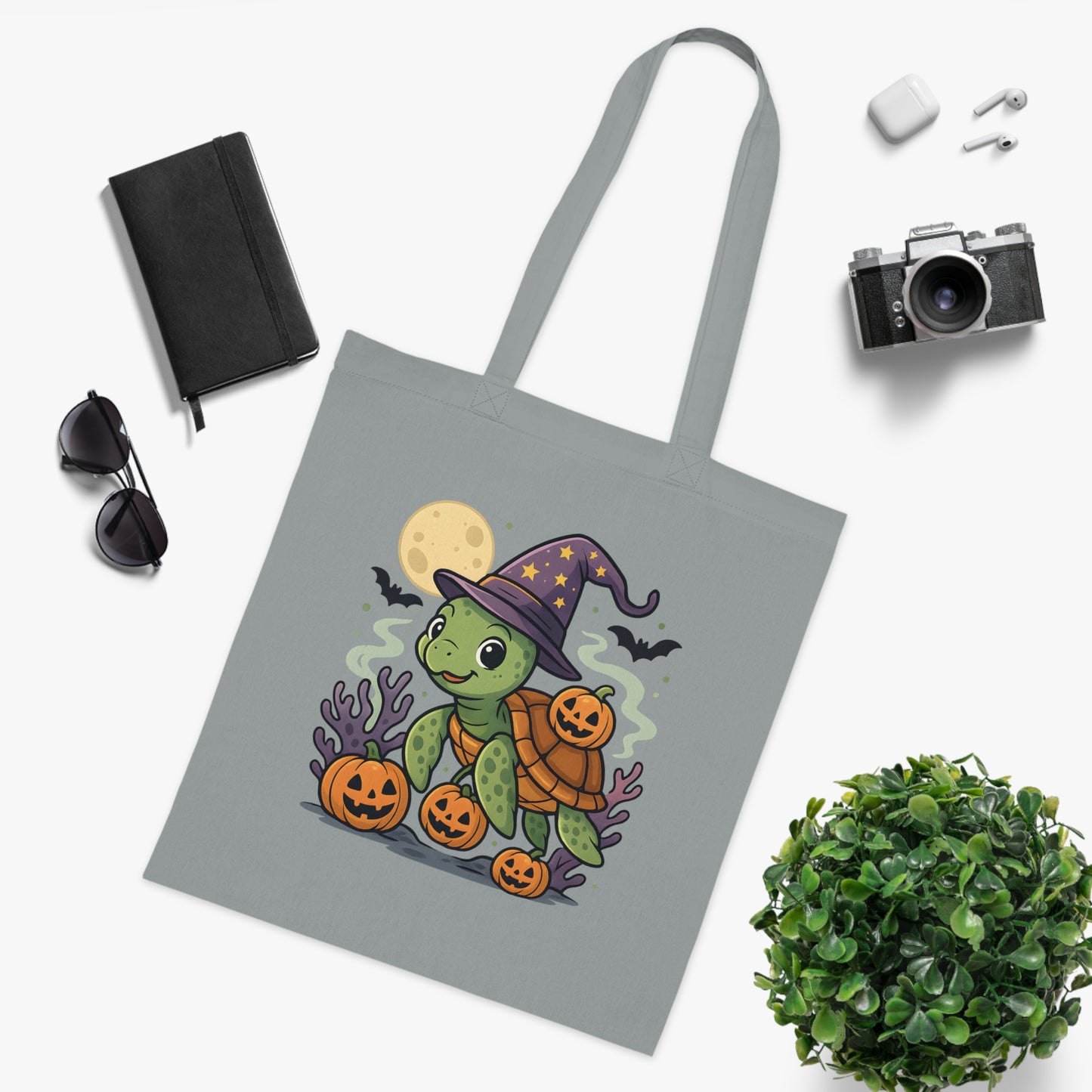 Halloween Turtle Tote Bag