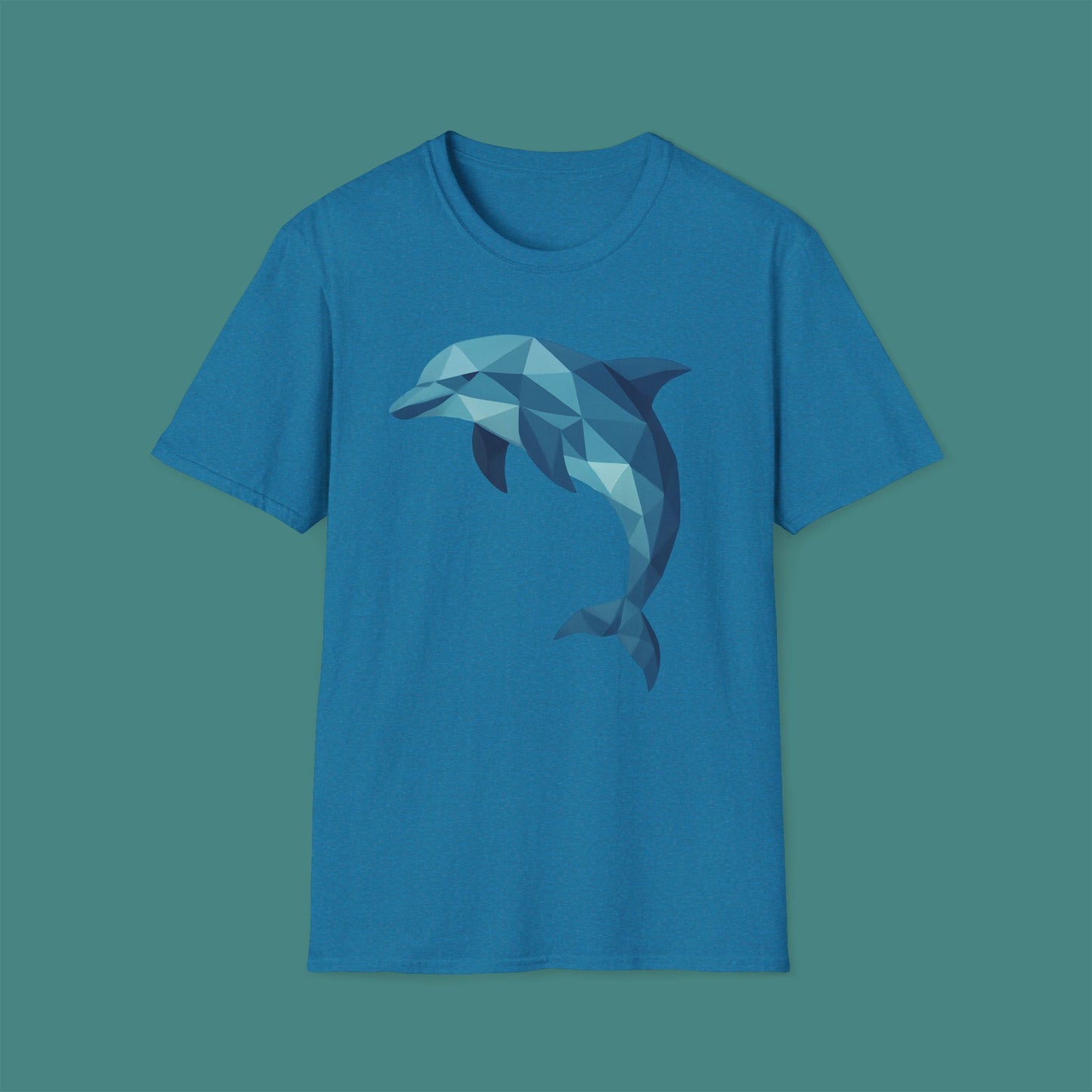 Geometric Polygon Dolphin Unisex T-Shirt