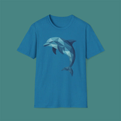 Geometric Polygon Dolphin Unisex T-Shirt