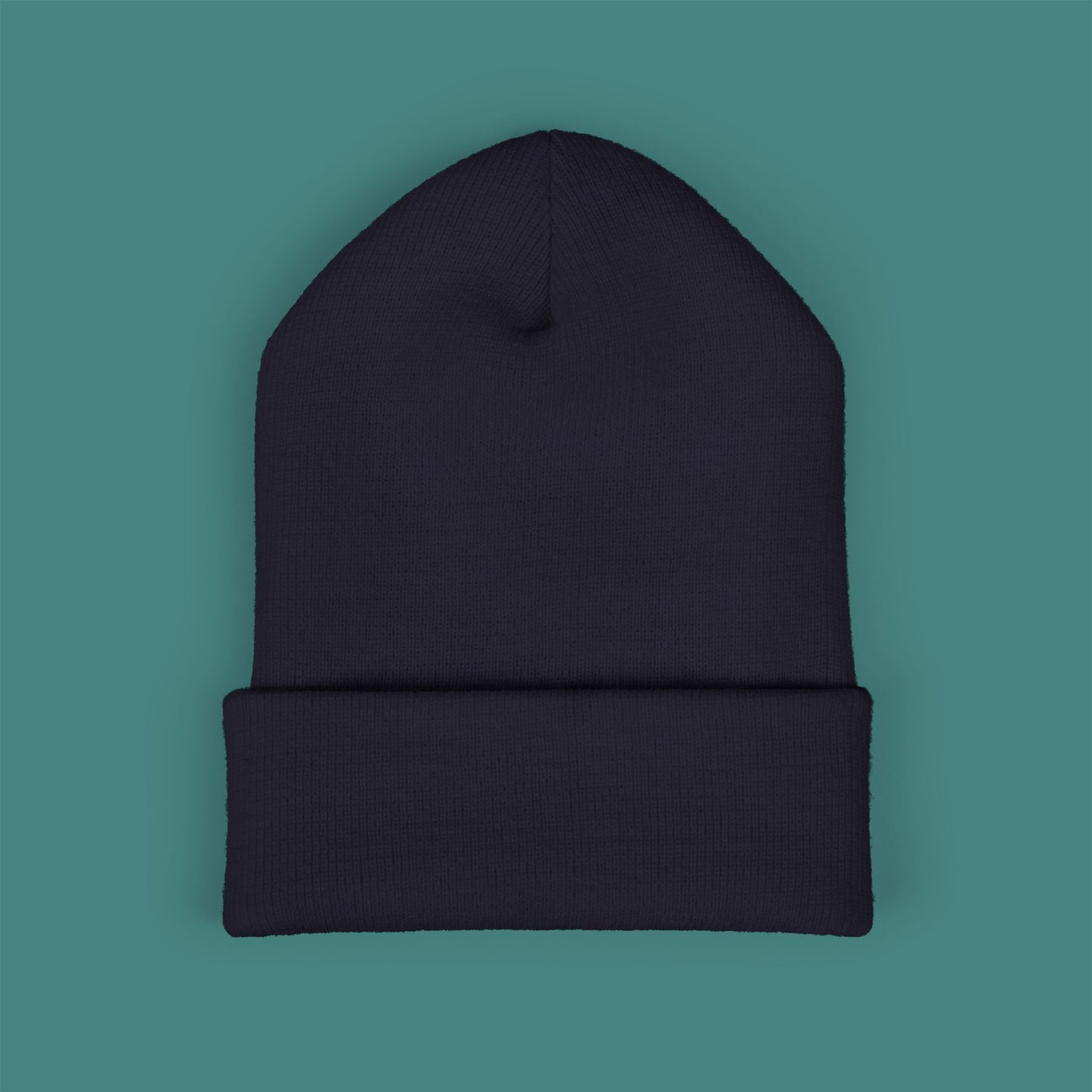 Geometric Polygon Turtle Embroidered Beanie
