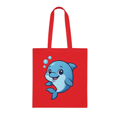 Cartoon Cute Dolphin Tote Bag