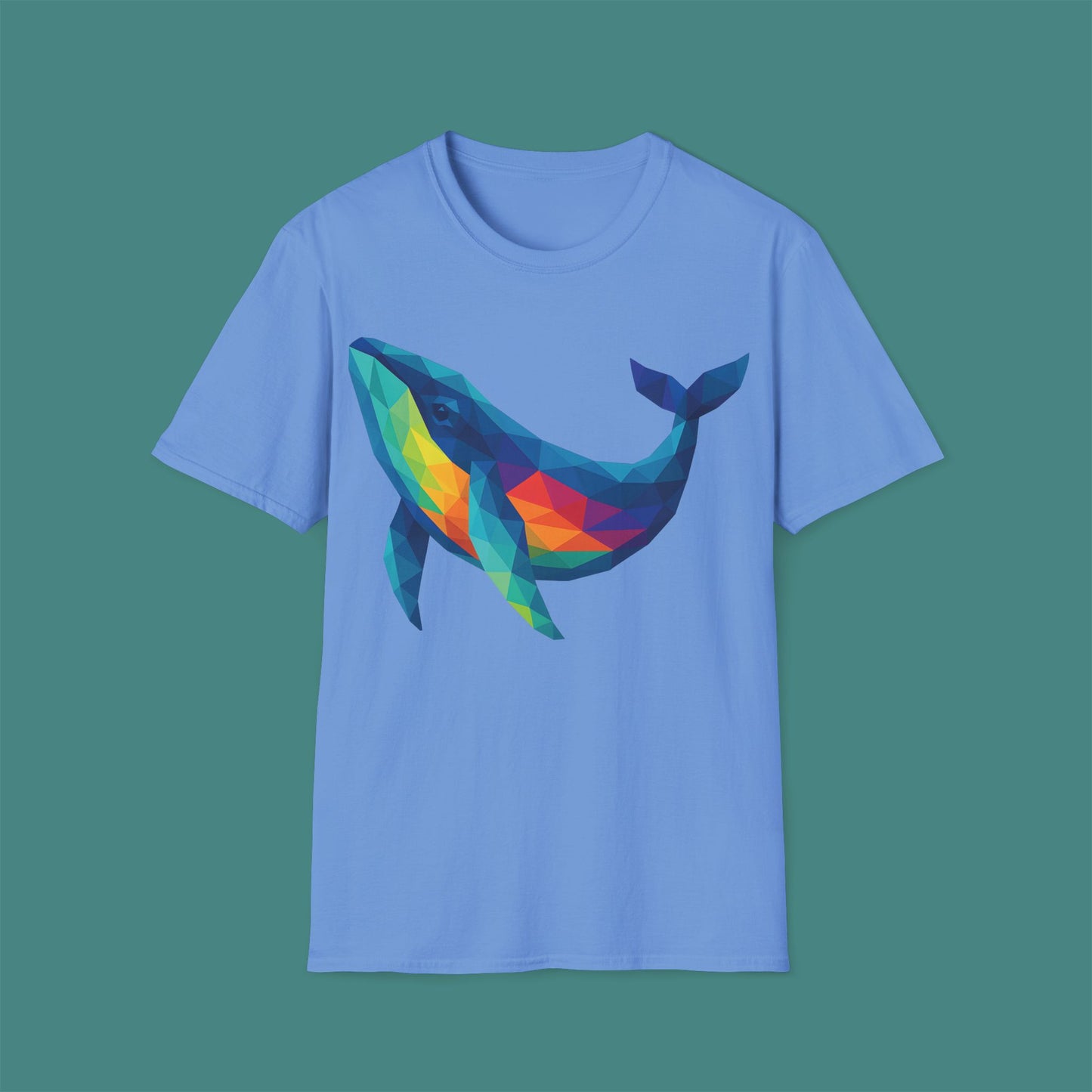 Geometric Polygon Whale Unisex T-Shirt
