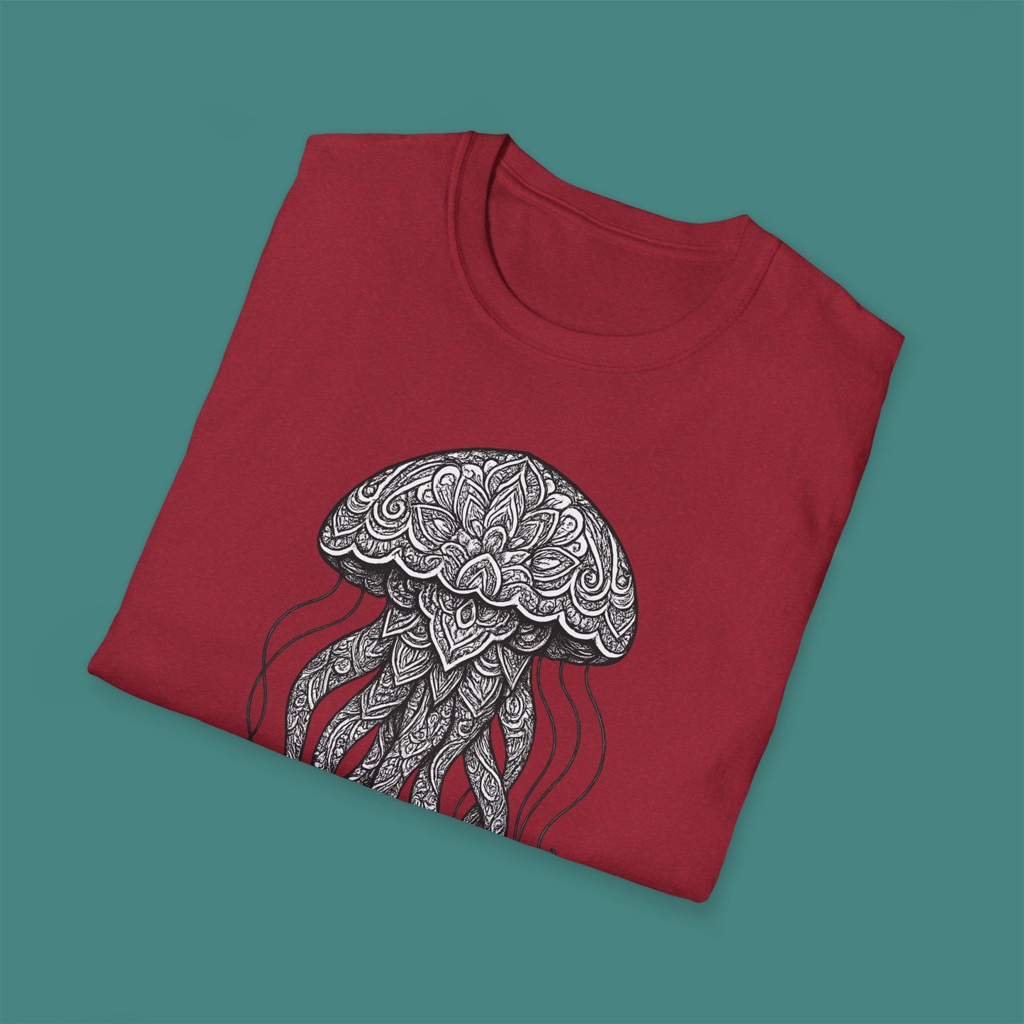 Intricate Mandala Jellyfish Unisex T-Shirt