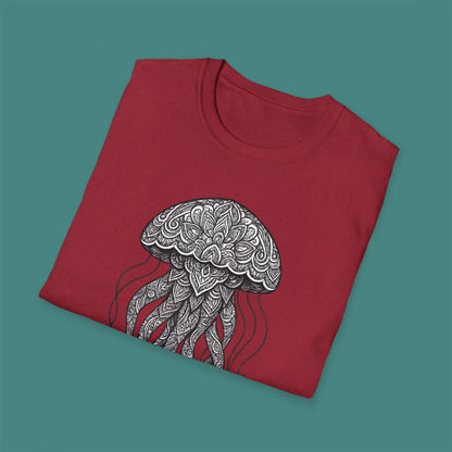 Intricate Mandala Jellyfish Unisex T-Shirt