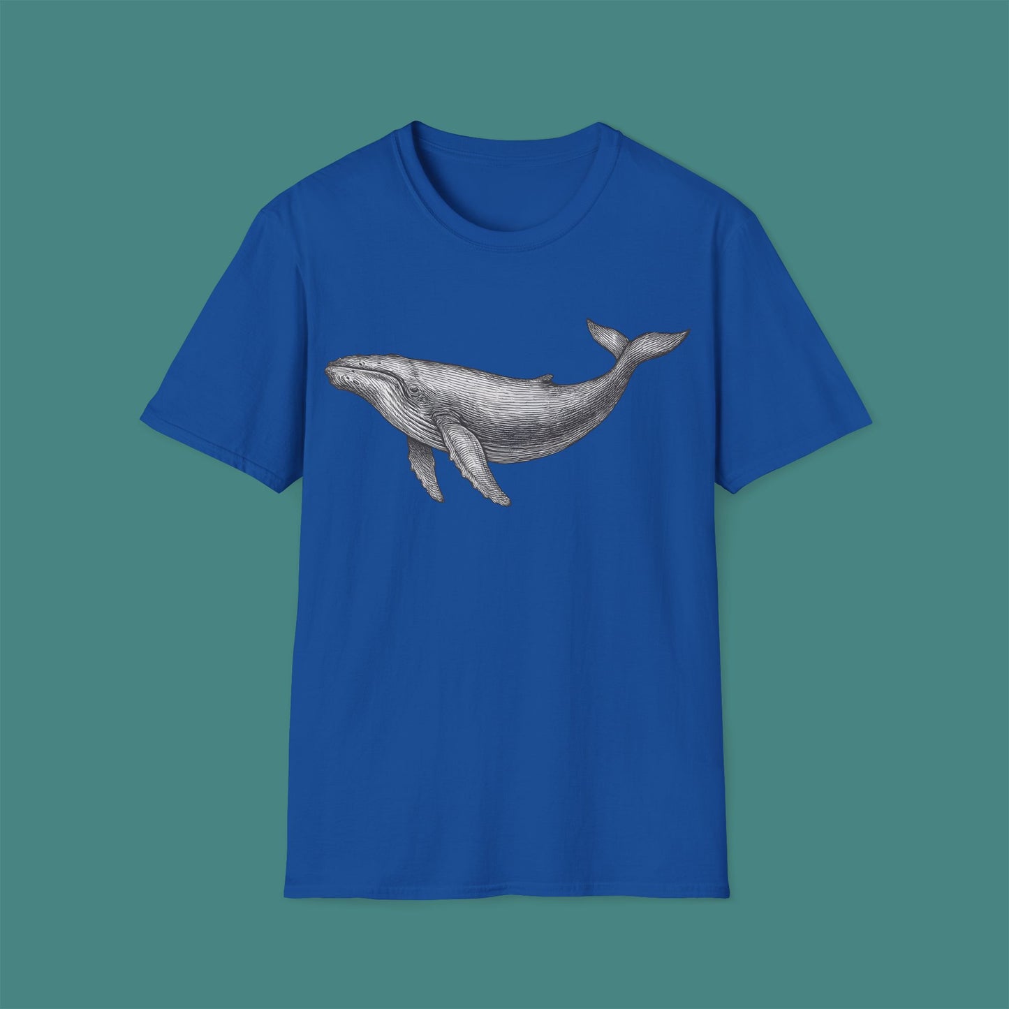 Vintage Etching Whale Unisex T-Shirt