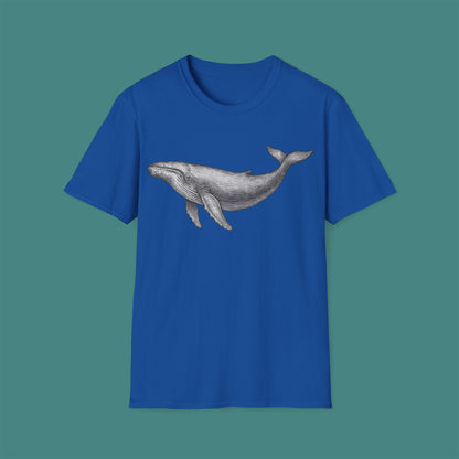 Vintage Etching Whale Unisex T-Shirt