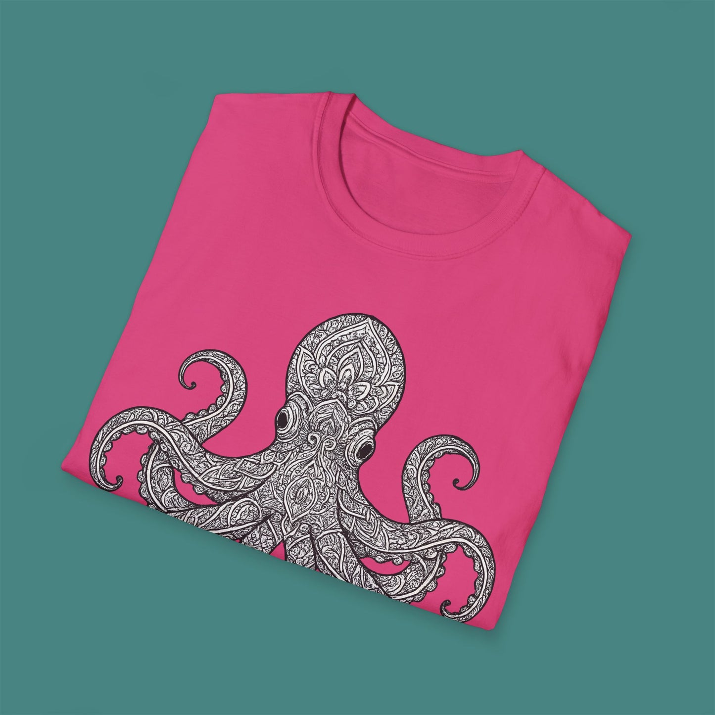 Intricate Mandala Octopus Unisex T-Shirt