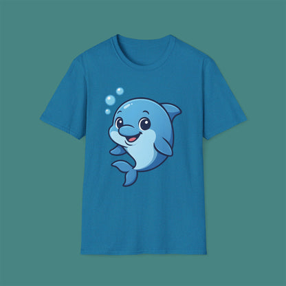 Cartoon Cute Dolphin Unisex T-Shirt