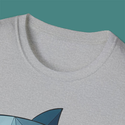 Geometric Polygon Shark Unisex T-Shirt