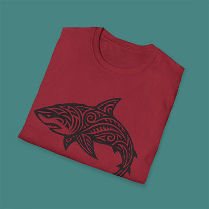 Tribal Tattoo Shark Unisex T-Shirt