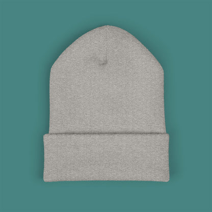 Geometric Polygon Crab Embroidered Beanie