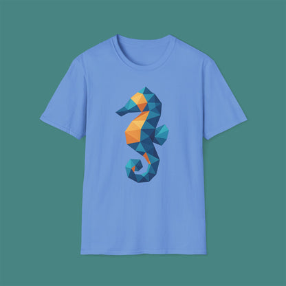 Geometric Polygon Seahorse Unisex T-Shirt