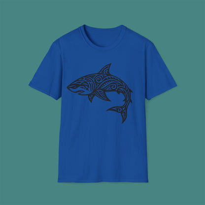 Tribal Tattoo Shark Unisex T-Shirt