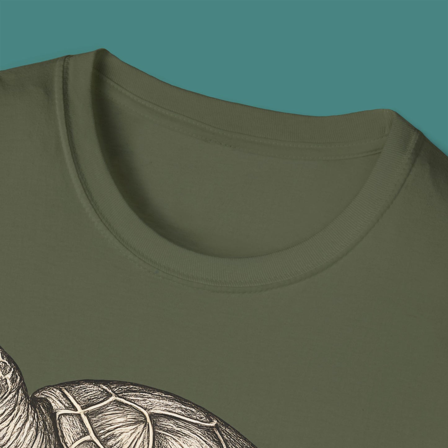 Vintage Etching Turtle Unisex T-Shirt