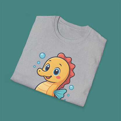 Cartoon Cute Seahorse Unisex T-Shirt