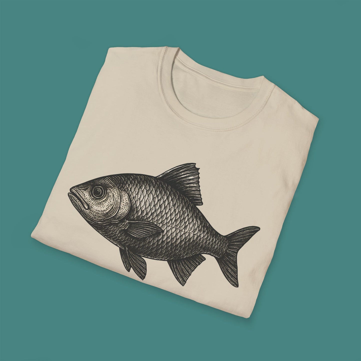 Vintage Etching Fish Unisex T-Shirt