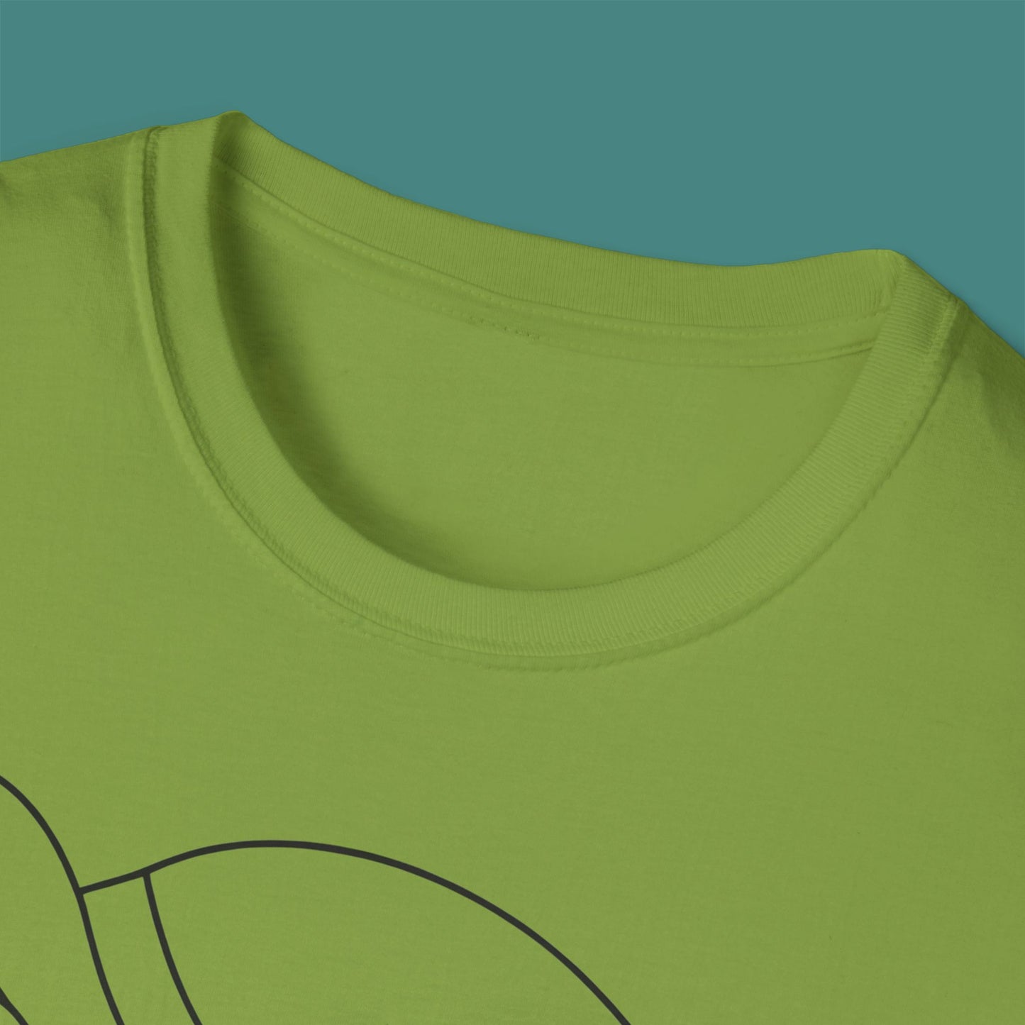 Minimalist Line Art Turtle Unisex T-Shirt