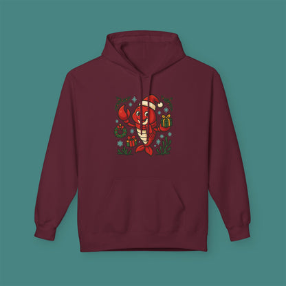 Christmas Lobster Fleece Unisex Hoodie