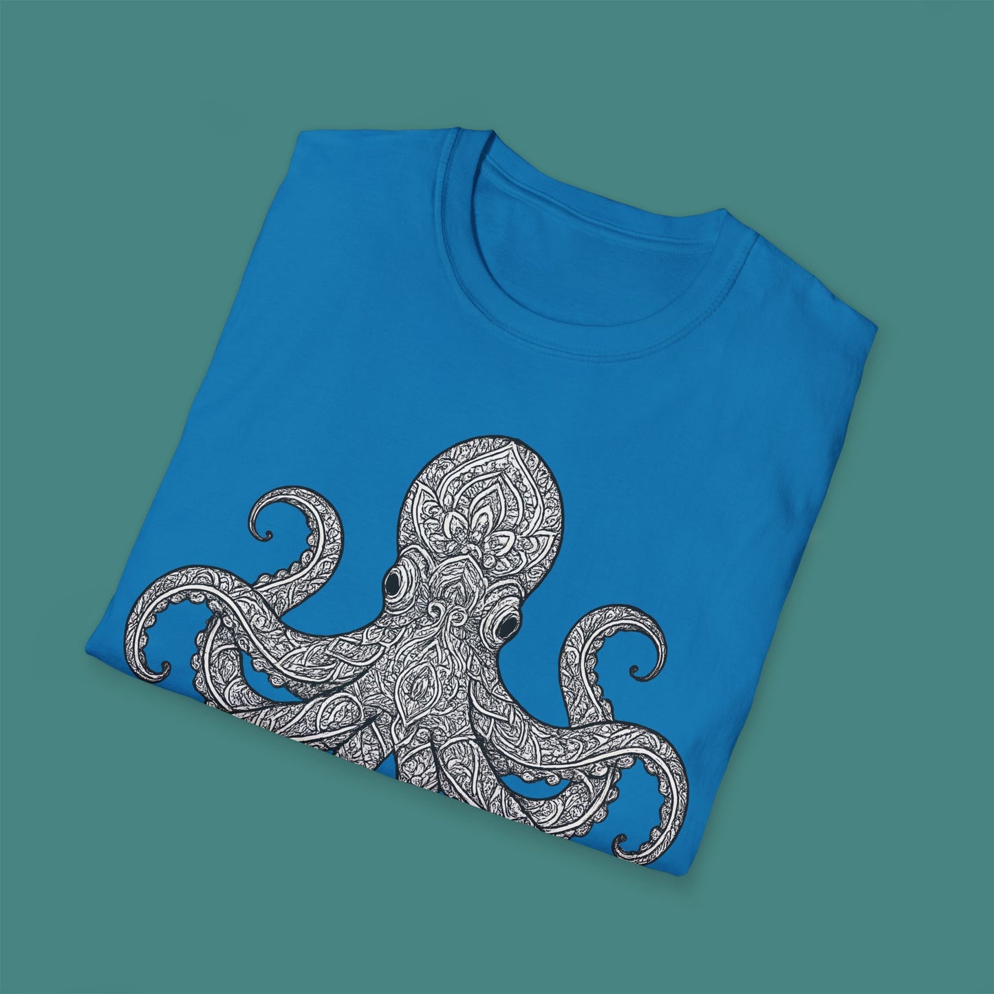Intricate Mandala Octopus Unisex T-Shirt