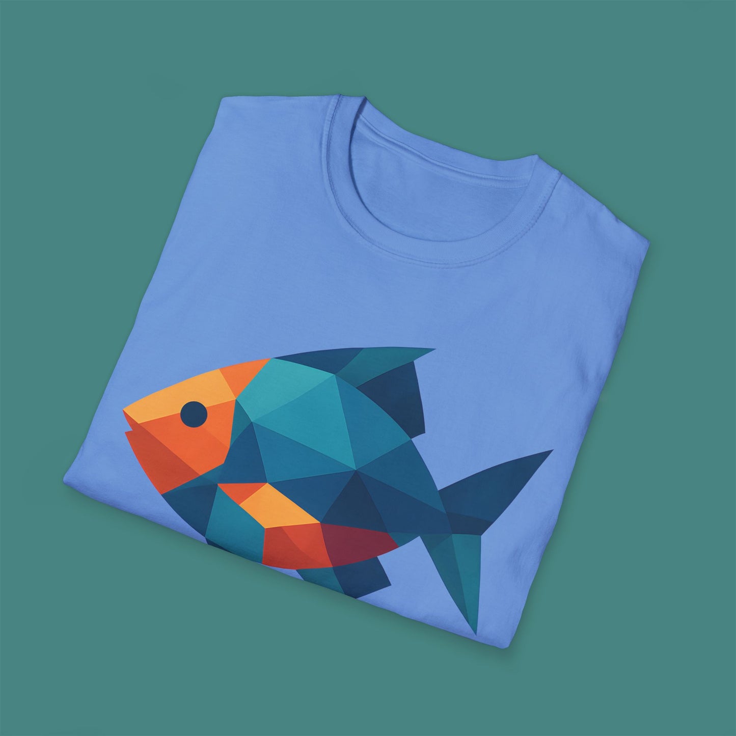 Geometric Polygon Fish Unisex T-Shirt