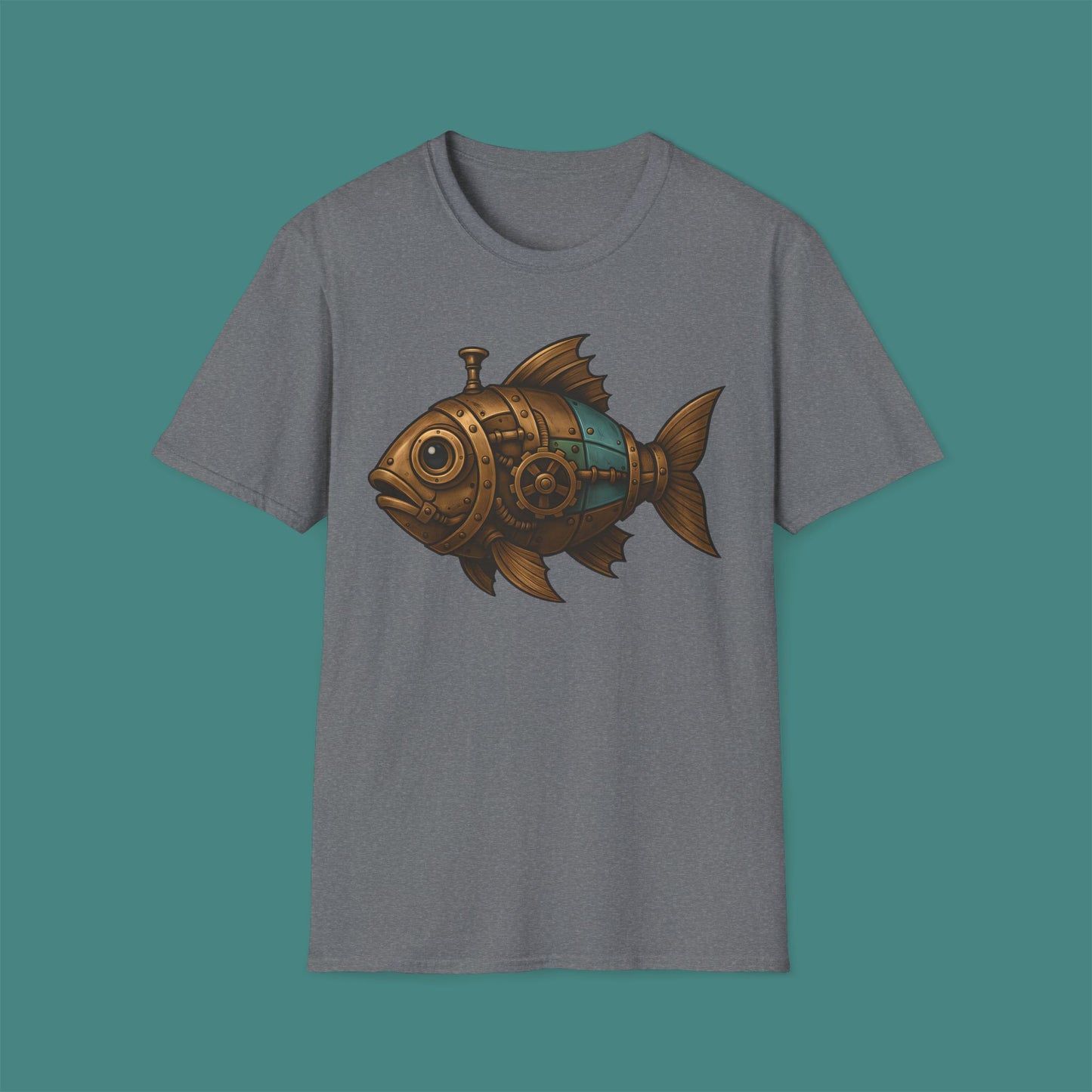 Steampunk Mechanical Fish Unisex T-Shirt