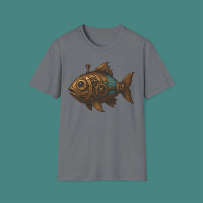 Steampunk Mechanical Fish Unisex T-Shirt