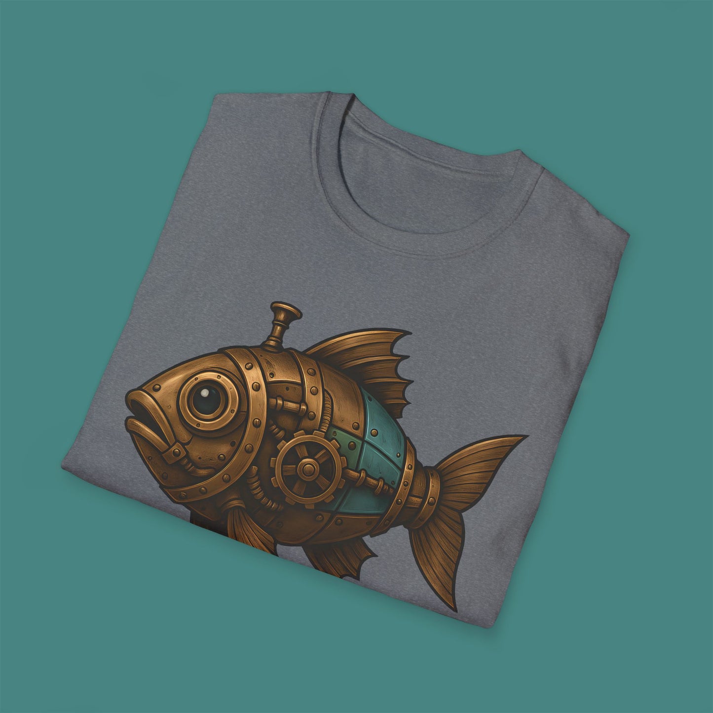 Steampunk Mechanical Fish Unisex T-Shirt