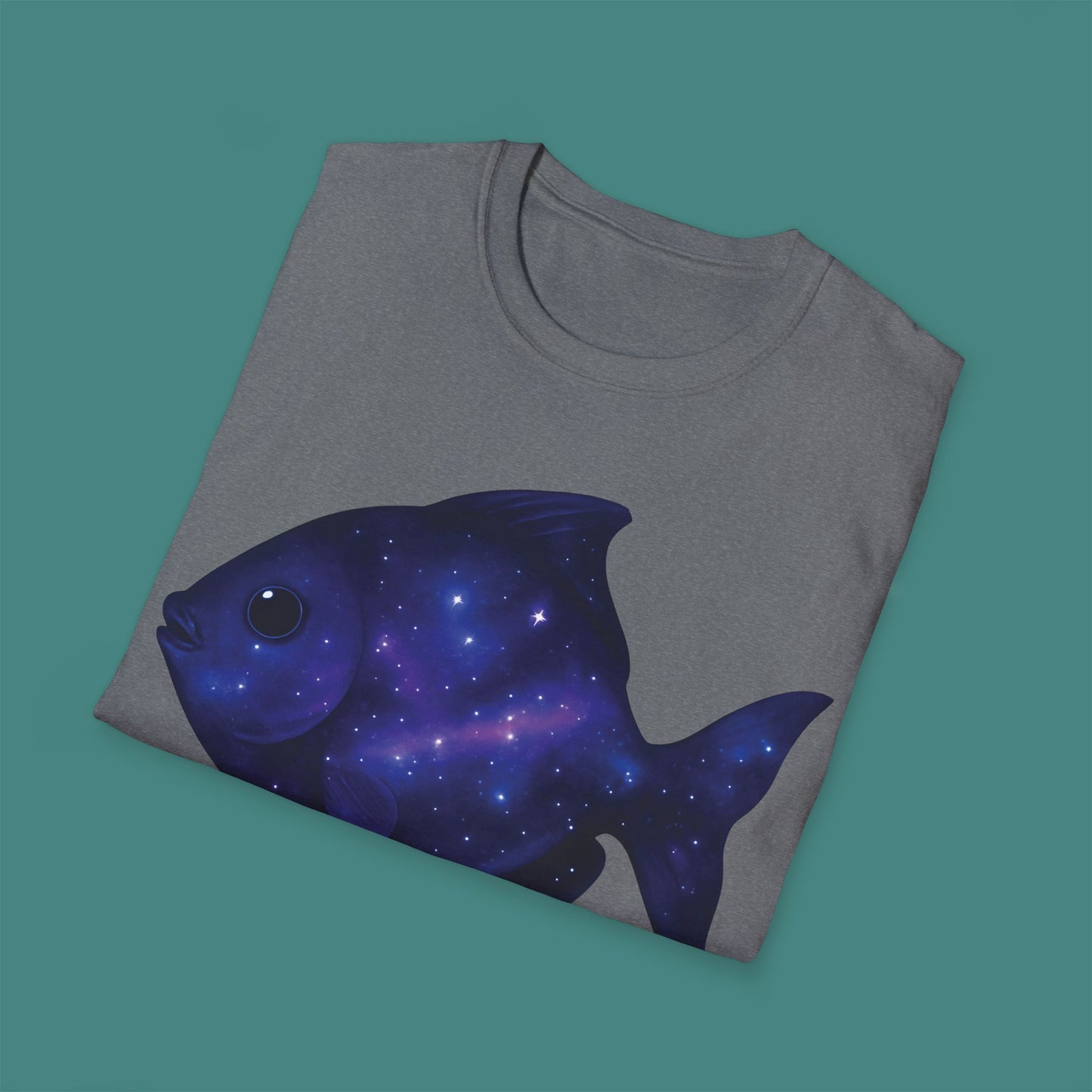 Cosmic Galaxy Fish Unisex T-Shirt