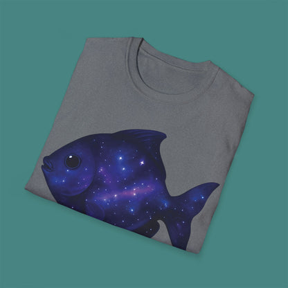 Cosmic Galaxy Fish Unisex T-Shirt