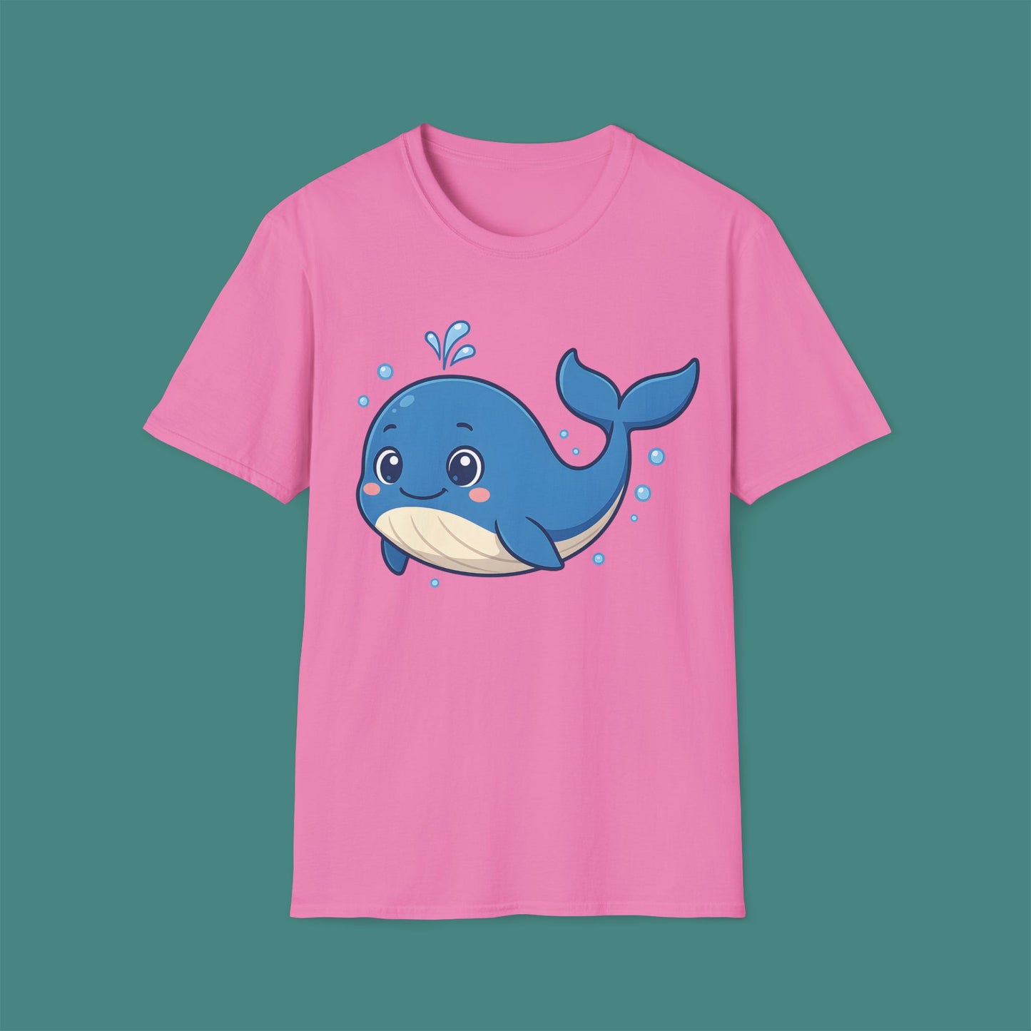 Cartoon Cute Whale Unisex T-Shirt