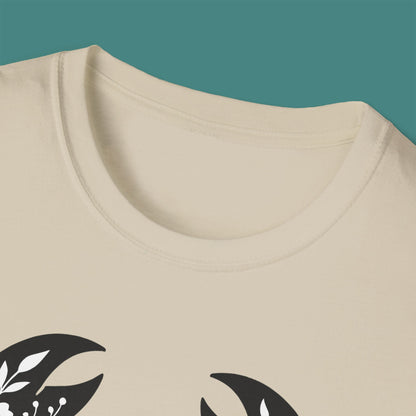 Floral Crab Silhouette Unisex T-Shirt