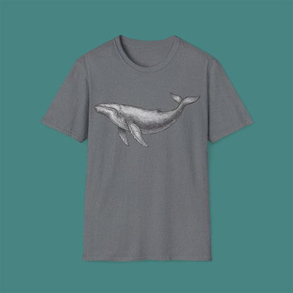 Vintage Etching Whale Unisex T-Shirt