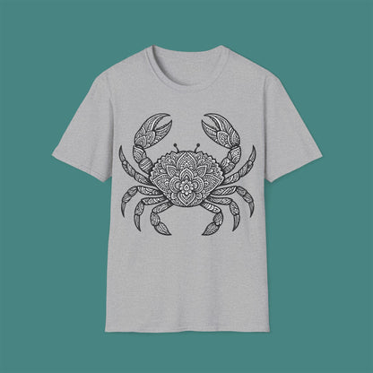 Intricate Mandala Crab Unisex T-Shirt
